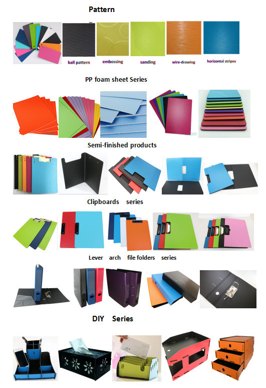 PP Foam Cover Expanding File with Cloth Edge and Handle