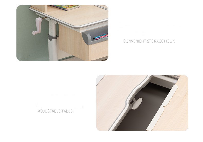 Solid Wood Writing Desk Eye Protection Desk Home Boy and Girl Writing Desk