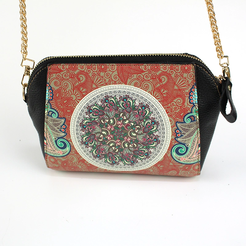 9-Inch Square National Retro Pattern Can Be Customized Shoulder Bag, Card Bag and Messenger Bag