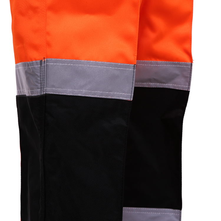 OEM Orange Hi Vis Safety Cargo Work Pants for Men Factory Workman's Work Pants