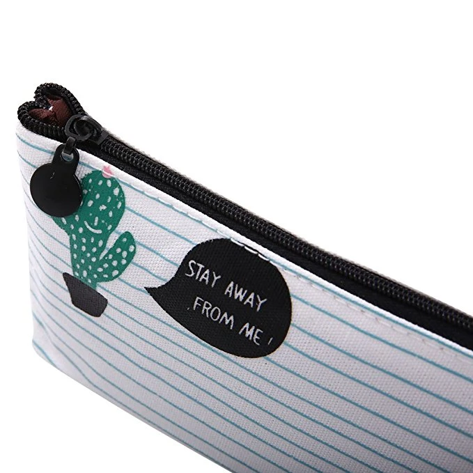 Coin Purse Canvas Change Cash Bag Canvas Pencil Case