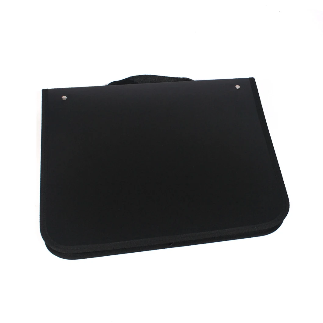 Black PP Oxford Waterproof Business Negotiation Document File Case