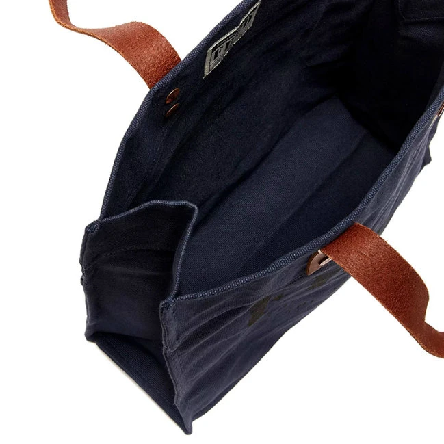 Fashion Cotton Tote Handbag with Two Exterior Back Pockets