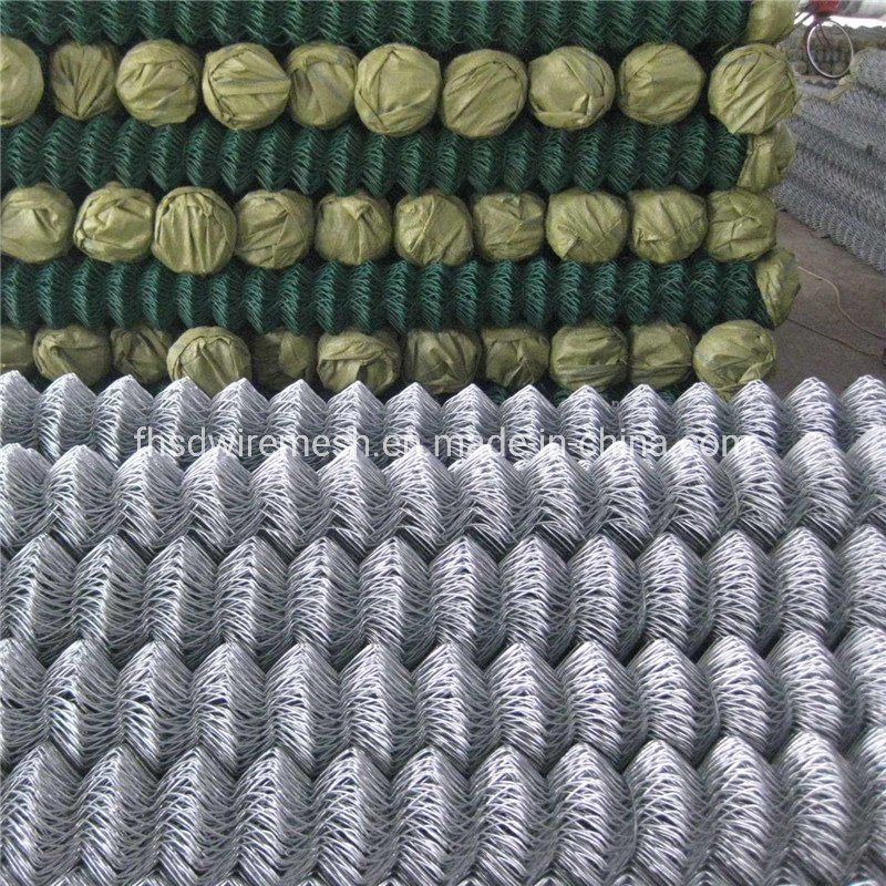 Hot Dipped Galvanized PVC Coatting Chain Link Filed Wire Mesh Fence