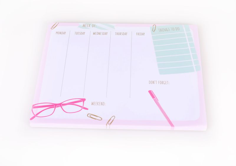 Hot Selling Notepad Customized Printing Logo School A4 Printed Letter Pad Memo Pad Notebook