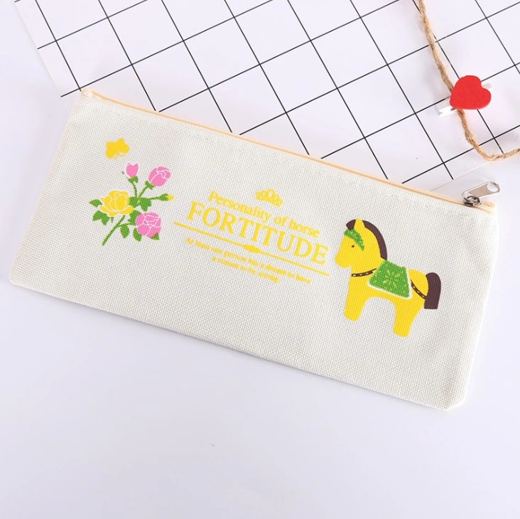 Cartoon Pencil Case Cute Student Stationery Oxford Canvas Pencil Bag Storage Pencil Bag