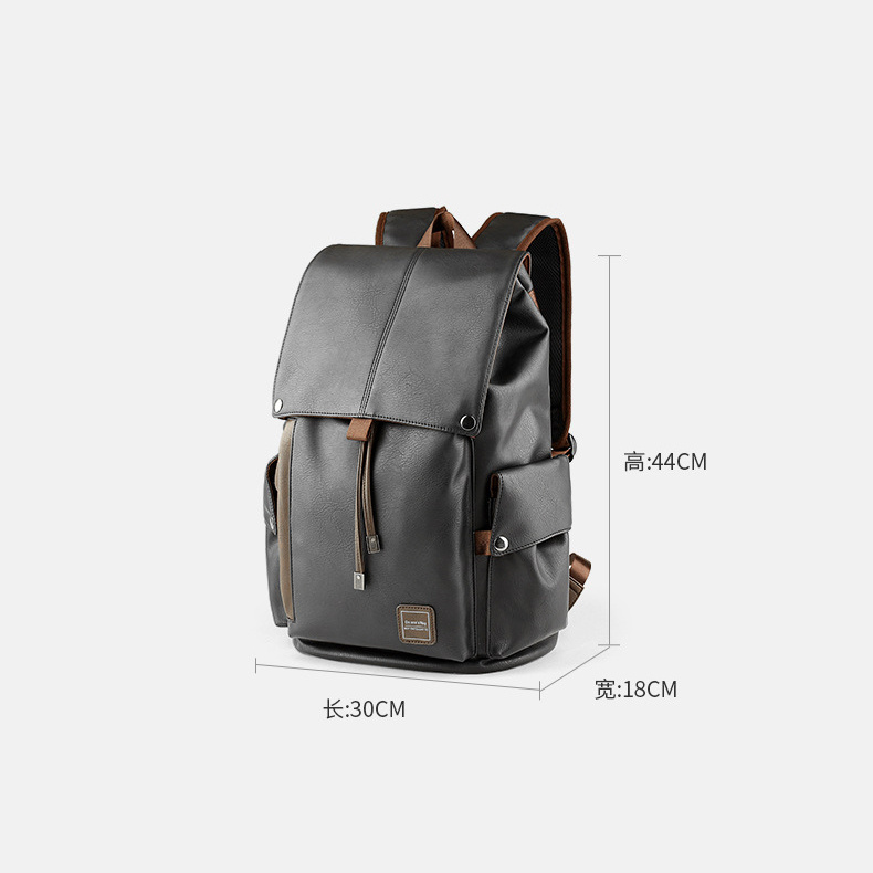 Supplier PU Fashion Travel Bag Casual Backpack Fashion Computer Backpack