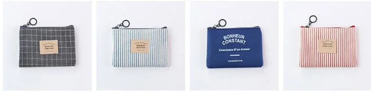 Wholesale Stationery Office Supply Canvas Bag Pencil Bag Coins Bag 