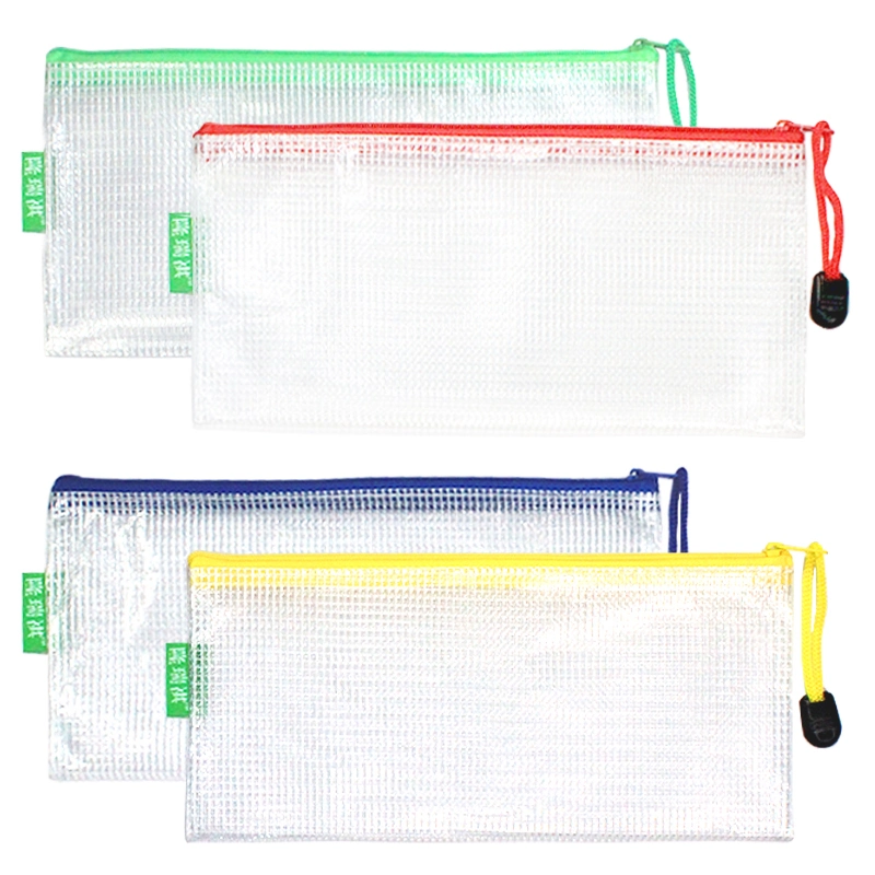 Waterproof PVC A5.5 Stationery Pen Small Itemsstorage Portable Ziplock Office School Document File Bag