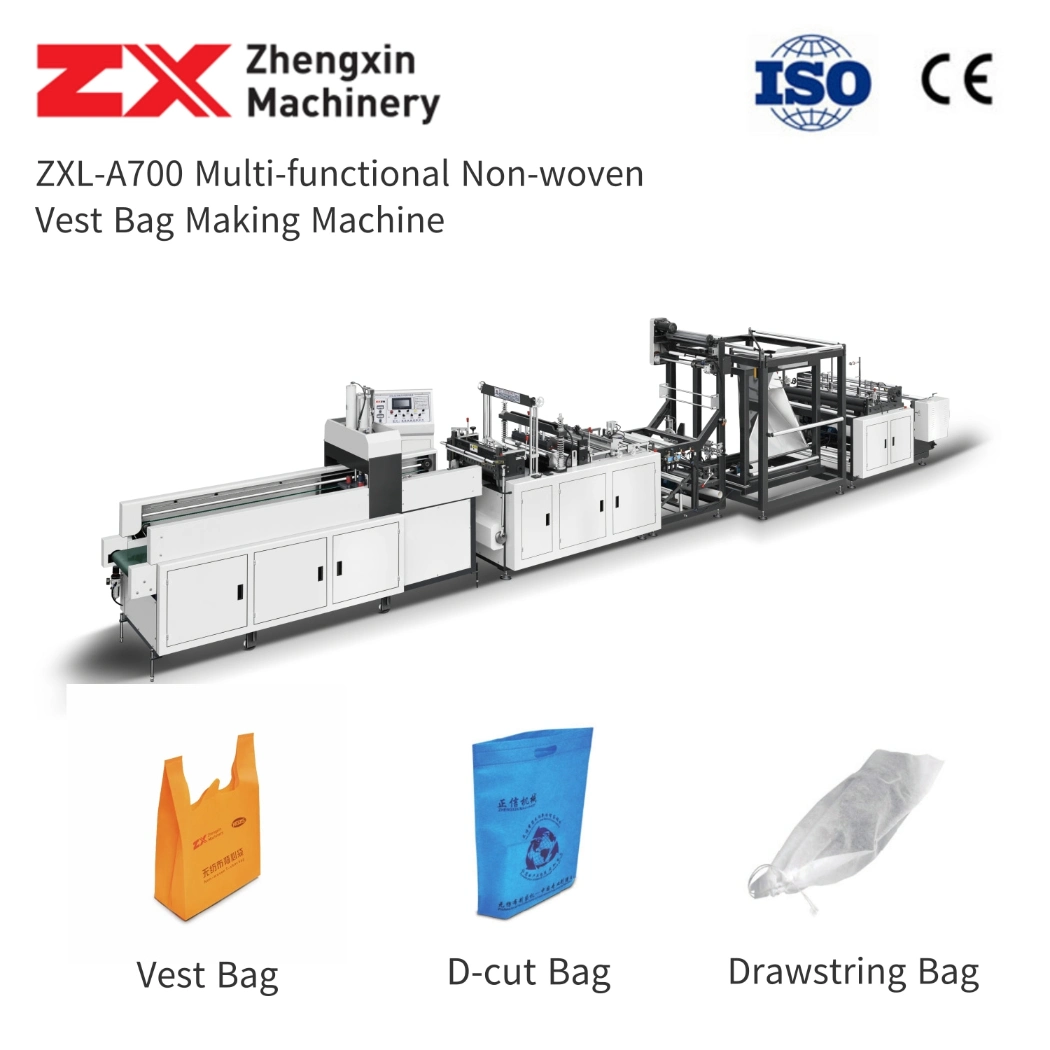 Multi-Functional Non Woven W-Cut Bag/Fast Food Bag/Plastic Bag, T-Shirt Bag/Zipper Bag, Glove Bag/Cigarette Bag/Potato Bag, Pouch Bag/Sealing Bag Making Machine