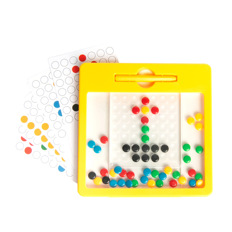 Magnetic Tablet Mini Educational Learn Drawing Colorful Beads Board