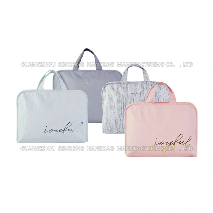 2021 Travel Dupond Paper Waterproof Cosmetic Bag Makeup, Hot Sale Environmental Dupond Paper Cosmetic Bag Custom