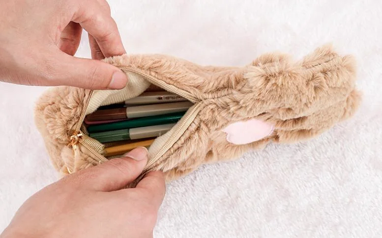 Wholesale Stationery School Pencil Bag Cute Cat Claw Pencil Case Bag