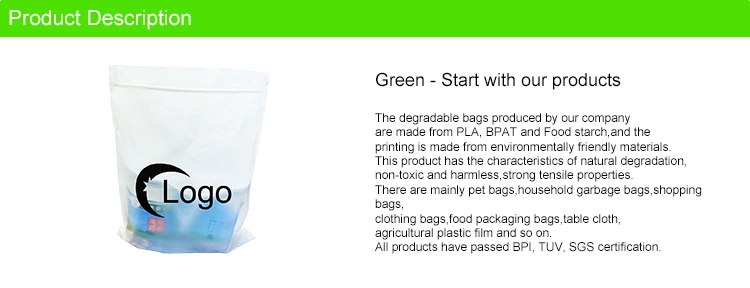 Cheap T-Shirt Eco Friendly Garment Plastic Clothes PLA Biodegradable Garment Bag