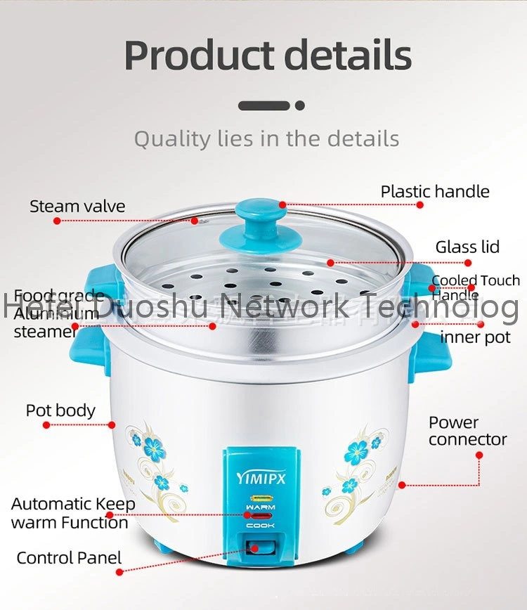OEM Wholesale Small Home Household Kitchen Appliance for Drum Ricecooker with Steamer