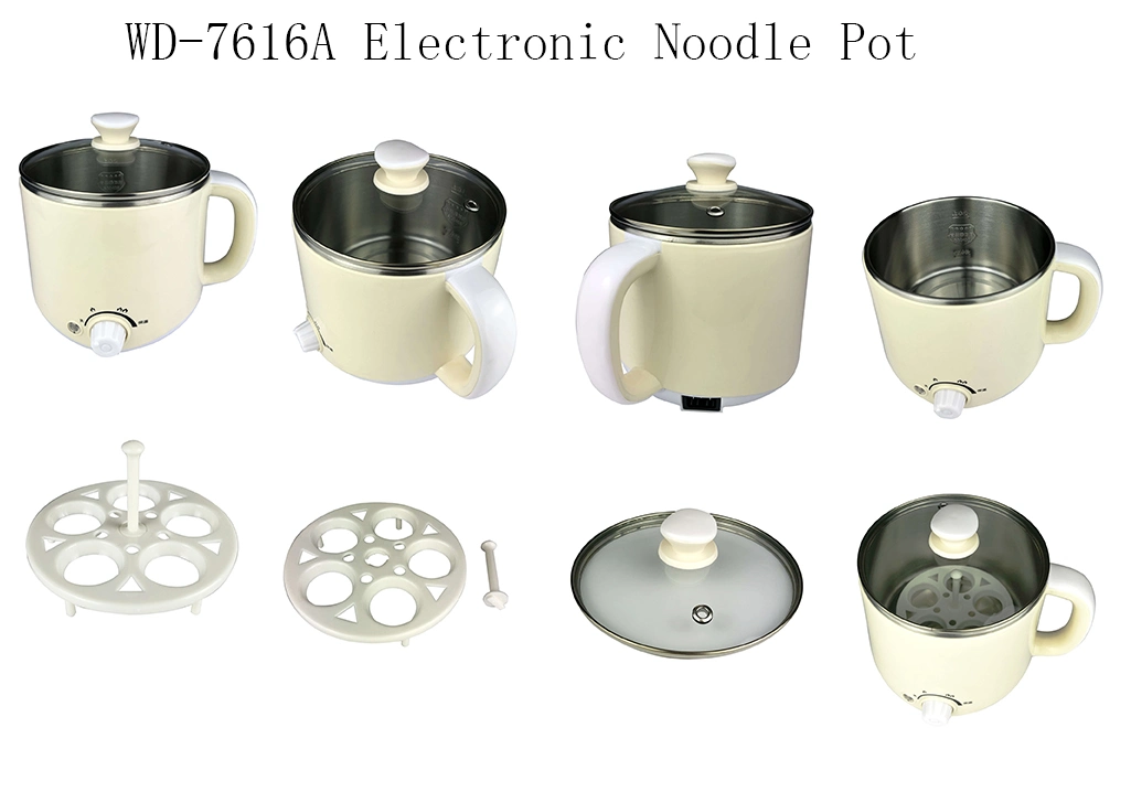 Food Grade Mini Noodle Pot with Food Steamer 1.6L