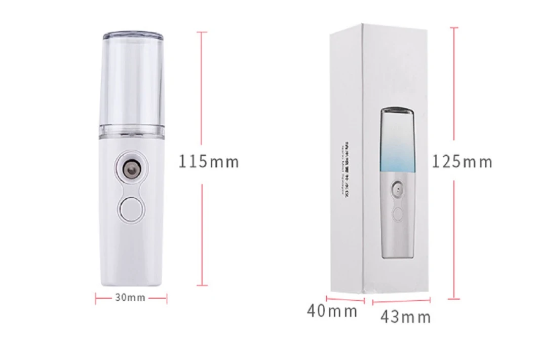 Nano Face Spray Tools Water Mist Sprayer Facial Steamer Handy Portable Mini Beauty Device 25ml Esg14309