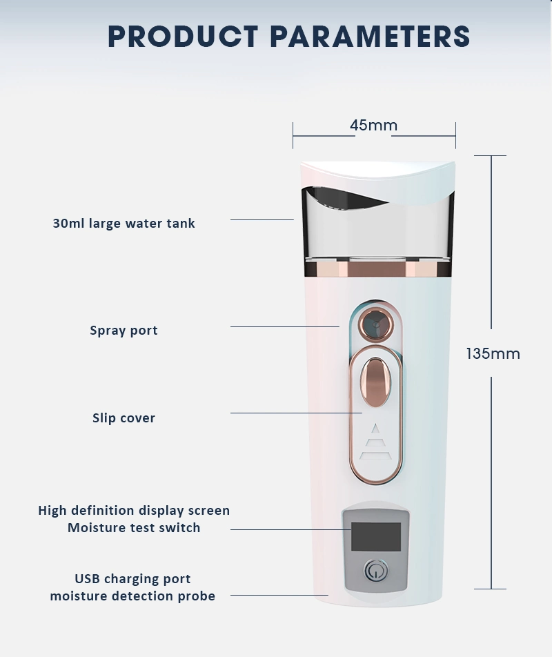 Sanitizer Nano Facial Mister Portable Mini Face Mist Handy Sprayer Cool Facial Steamer