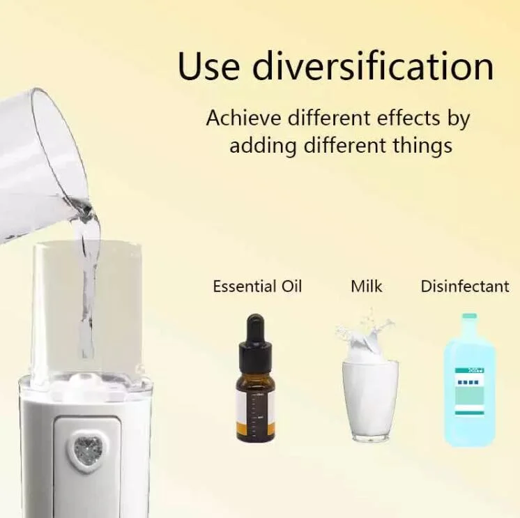 Mini Facial Steamer 30ml Nano Mist Sprayer Portable Handy Facial Moisturizing Skin Humidifier Instruments