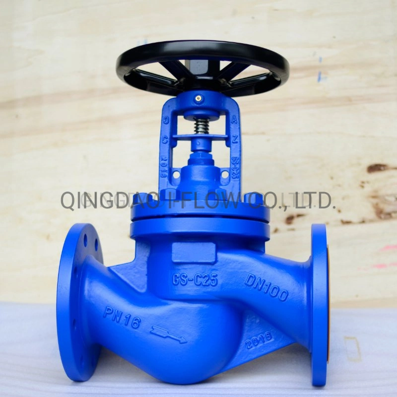 Cast Iron/Cast Steel Pn16 Steam Bellow Seal Water Globe Valve Price