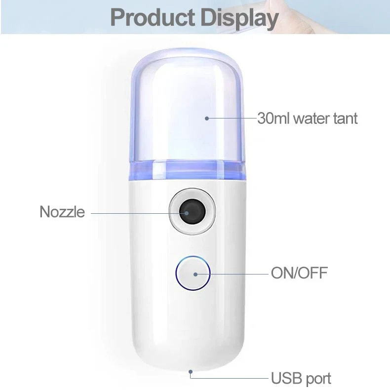 Facial Steamer Nano Ionic Steam for Face Personal Moisturizing Face Sprayer Facial Steamer