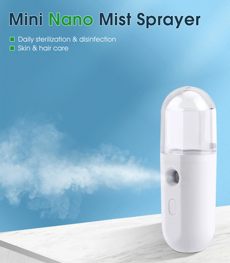 Nano Facial Mister Portable Mini Face Mist Handy Sprayer Automatic Cool Facial Steamer