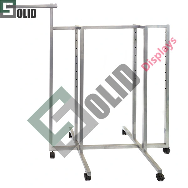 Two Way Garment Display Fixtures Clothes Racks Garment Racks Metal Display Stand Solid Displays/Floor Stands for Retail Clothing/Clothes Hanger