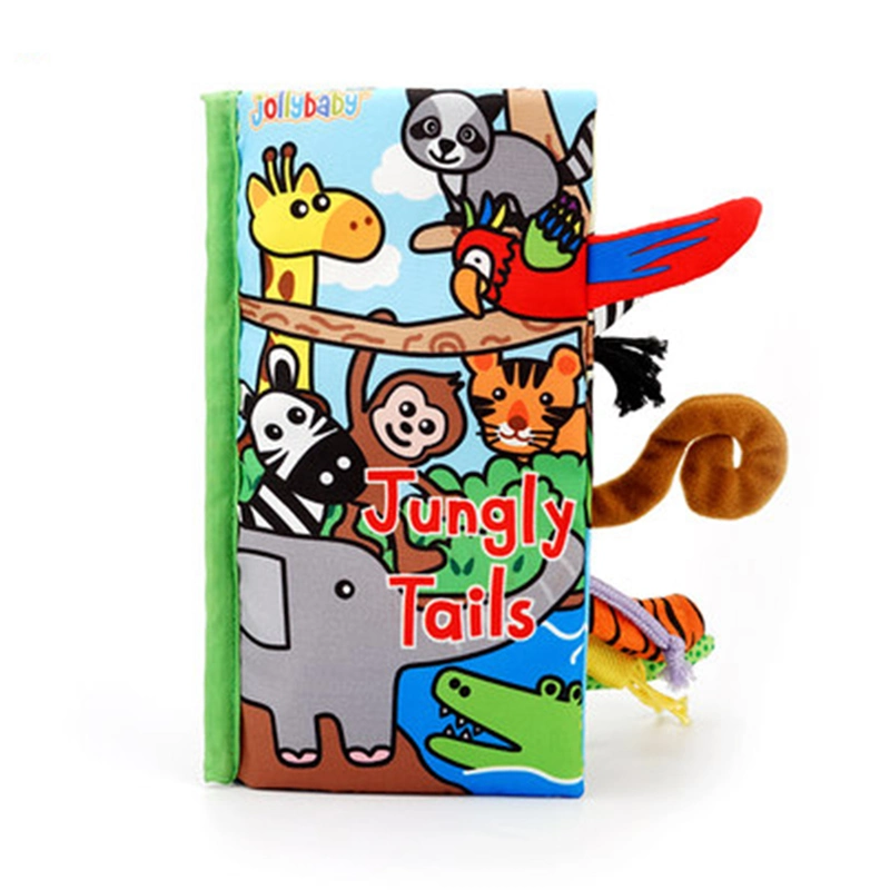0-1 Year Old Brand Tag Early Infant Puzzle Book with Gutta Percha Cloth Tear Rotten Cloth Book Cloth Book Story Soft Cloth Development Books