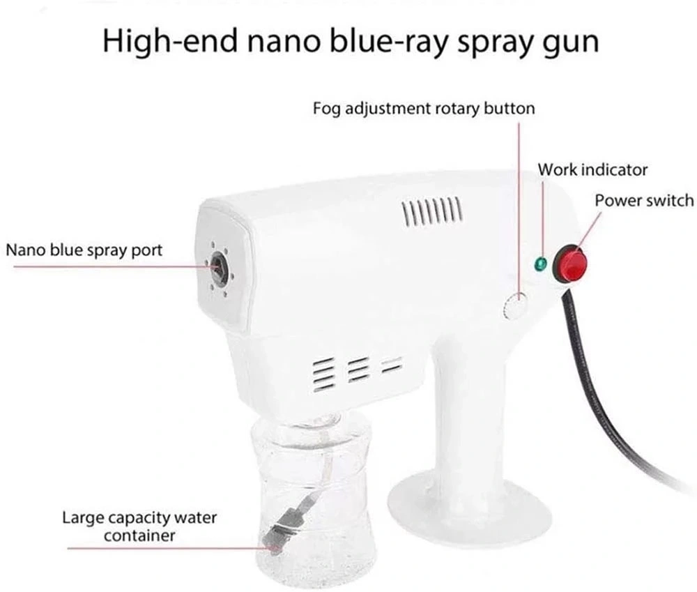 Portable Handheld LED UV Sterilizer Disinfectant Spray Gun Nano Steam