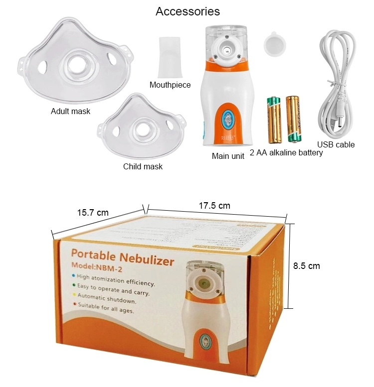 Handheld Nebulizer Steam Inhalers Mini Nebulizer Portable Nebulizer for Kids Steam Inhaler Vaporizer