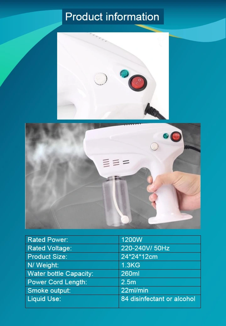 Body Disinffection Handheld Mini Nano Steam Gun