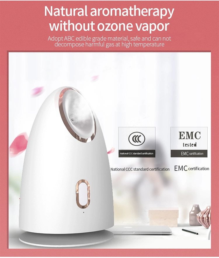 Household Professional Nano Ionic Hot Steam Face Mister and Deeply Moisture Vaporizador Facial Steamer Machine