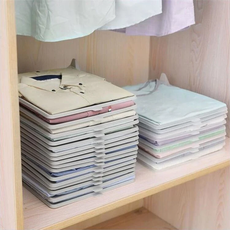 Clothes T Shirt Storage Partition Clothes Storage Rack Hanger Factory Direct Sales Folding Clothes Board