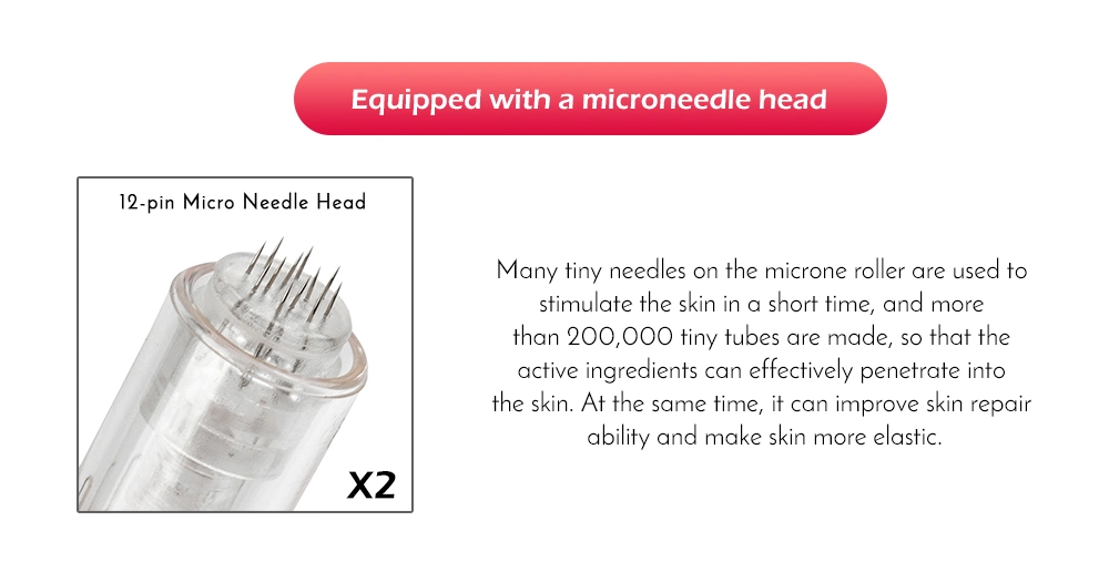 Micro Tiny Needles Stimulate Skin Tightening Remove Scar Reduce Wrinkles Stretch Marks Removal Device