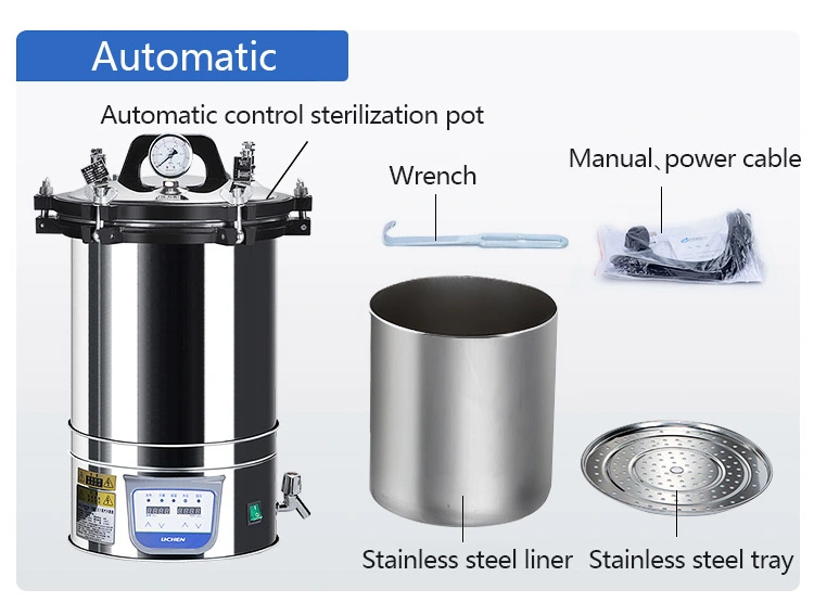 Vertical Pressure Vertical Steam Sterilizer Cheap Autoclave 35 Liter