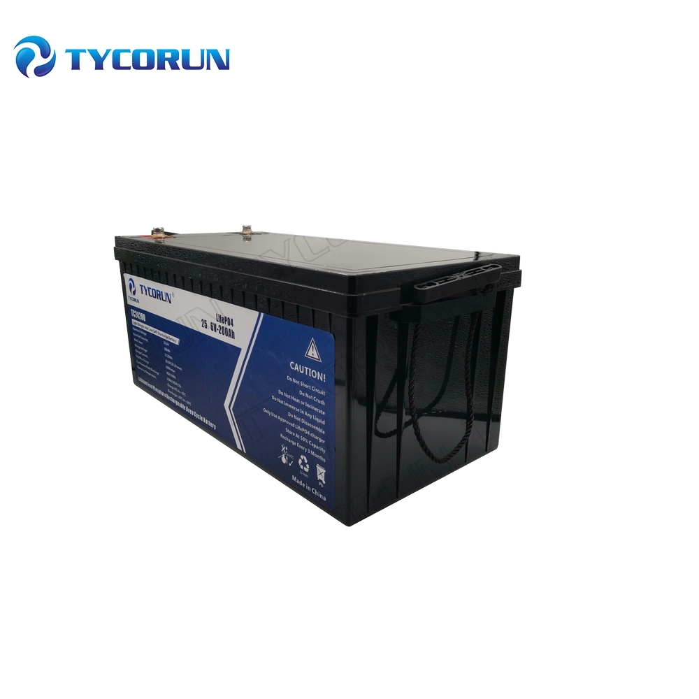 Tycorun LiFePO4 Lithium Ion Battery 200ah 25.6V Power Storage Lithium Batteries Power Generator Battery Pack