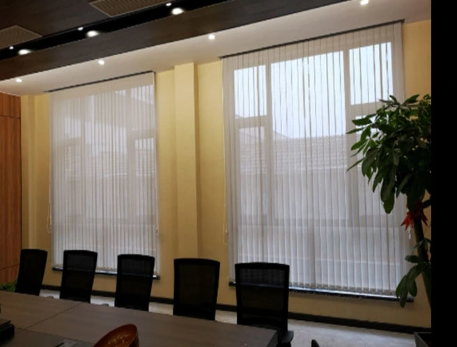 Fabric Window Blinds Polyester Fabric 89mm Vertical Blind