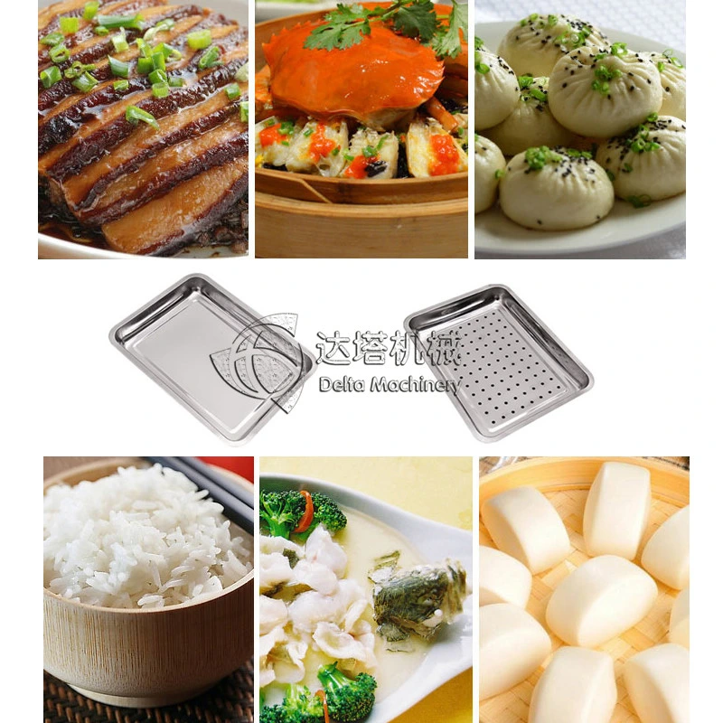 Stainless Steel Steamed Stuffed Bun Steamer Momo Cooking Machines Rice Steamer Cabinet
