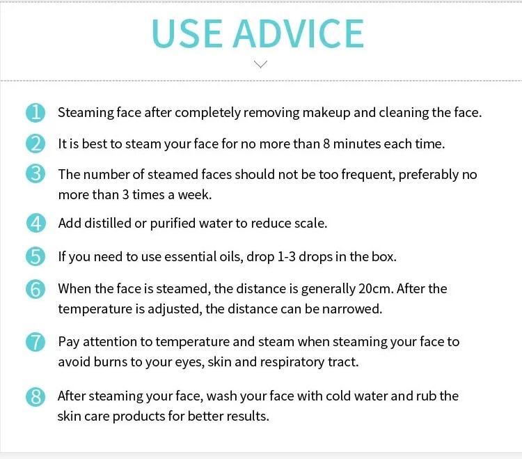 Skin Care Home Facial SPA Steamer Face Humidifier Atomizer Unclog Pores