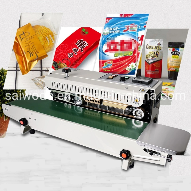 High Speed Horizontal Solid Ink Coding Continuous Band Sealer Machine