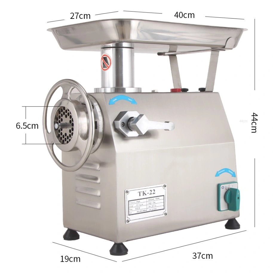 Tk-22 Household Appliances Stainless Steel Cutting Blade Low Noise Metal Meat Grinder