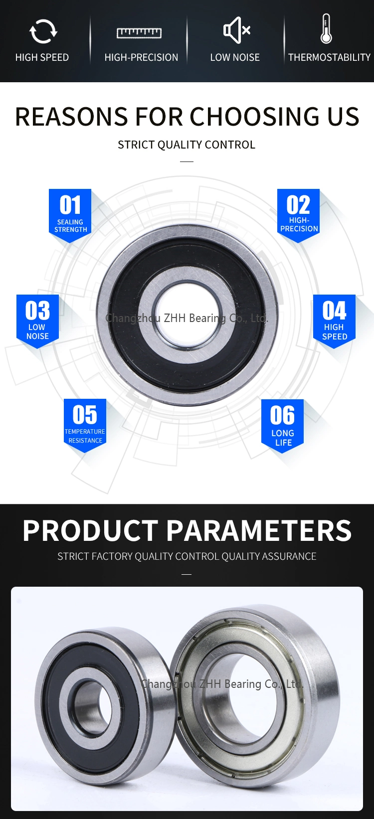 Low Noise Miniature Ball Bearing F699zz of High Grade