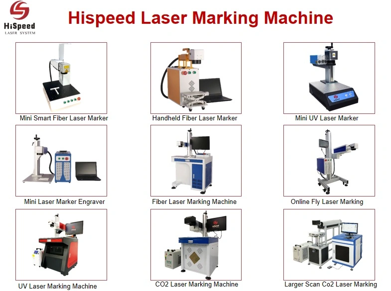 High Speed Fiber Laser Printer for Metal, Metal Surface Laser Marking for Glass Watch Clock