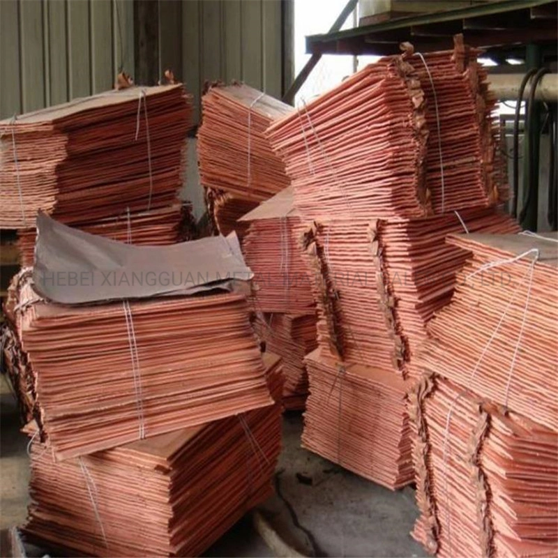Factory Sale 99.99% Cu Copper Plate Cathode Copper Sheets Copper Rod Cathode in China