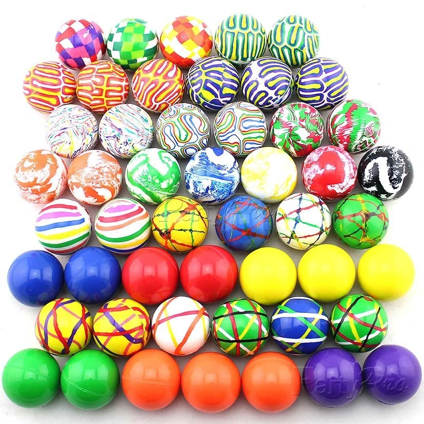 32mm Small Solid Silicone Rubber Bouncy Balls Jumping Ball