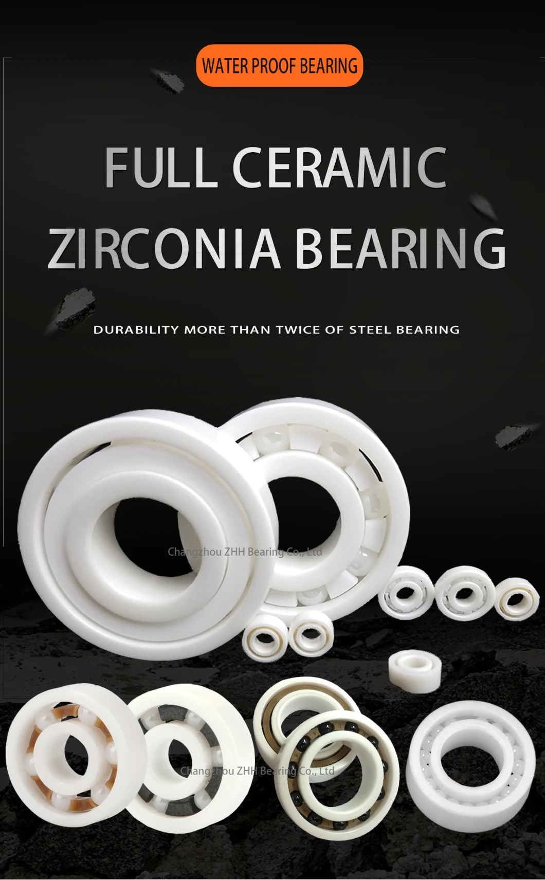 Full Ceramic Thrust Ball Bearing Cronitect Ceramic Speed Bearing