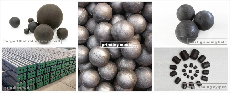 Cement Plant High Chrome Cast Grinding Steel Balls (Dia 17mm-130mm)