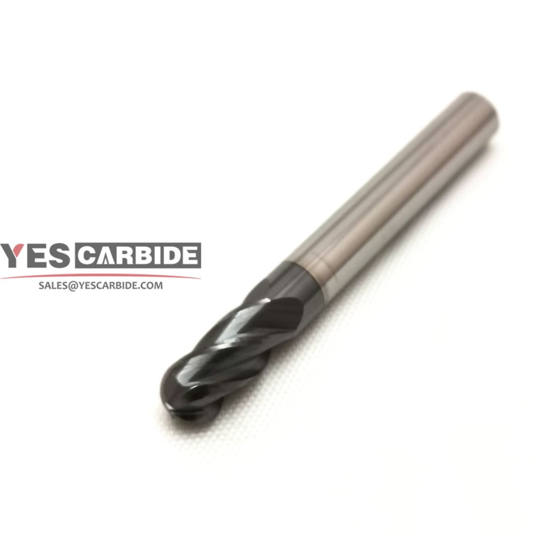 Solid Carbide Tools 2 Flute Solid Carbide Ball Nose Endmills Milling Cutter