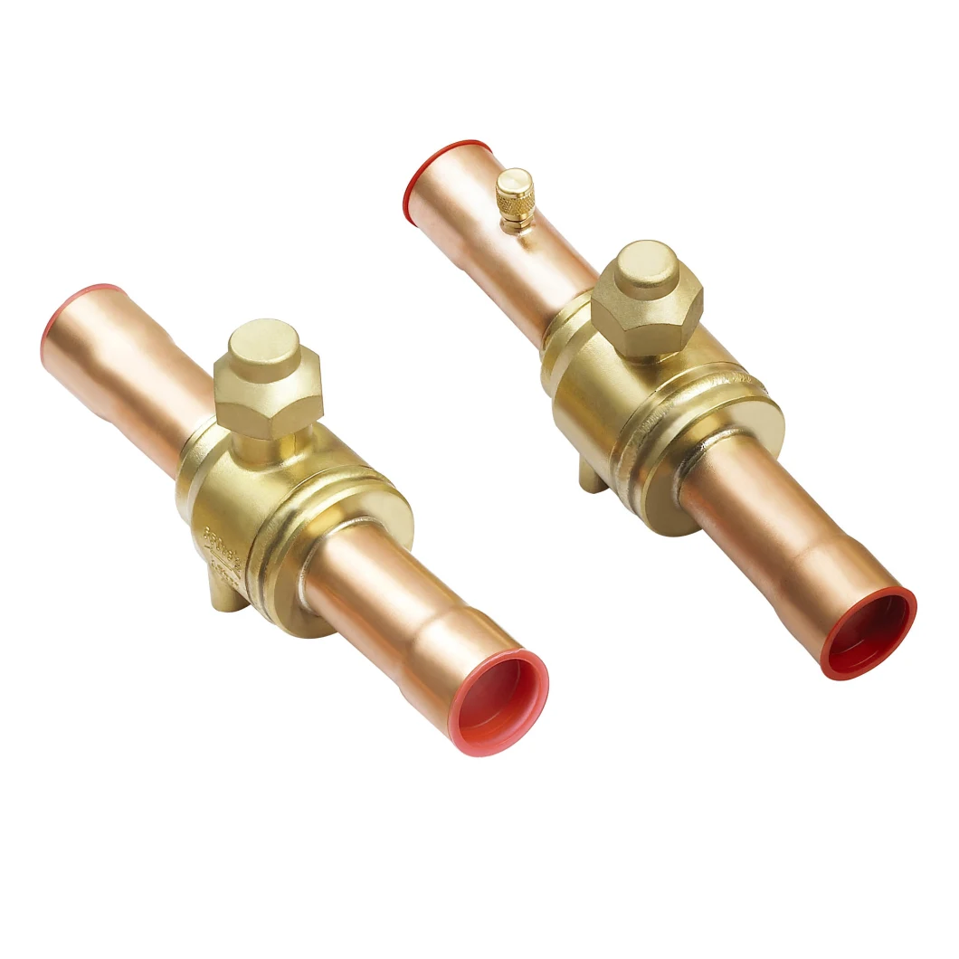 Refrigeration Ball Valve Air Conditioner Shut off Valve Brass Copper