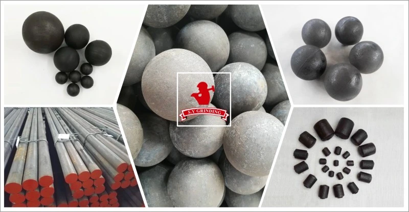 20mm-150mm Forged Carbon Steel Ball / Grinding Media Steel Ball